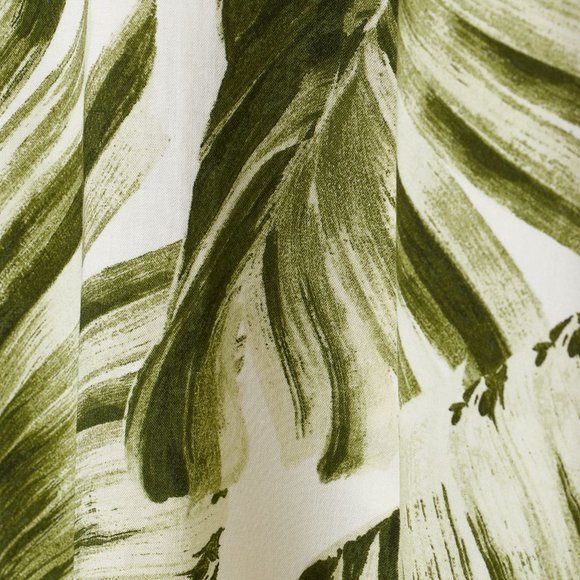 H&M Palm Leaf V-Neck Dress - XS - Picture 2 of 6